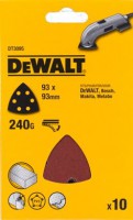 DEWALT Detail Sanding Sheets - Hook & Loop (10) 93 x 93mm 240g £5.19